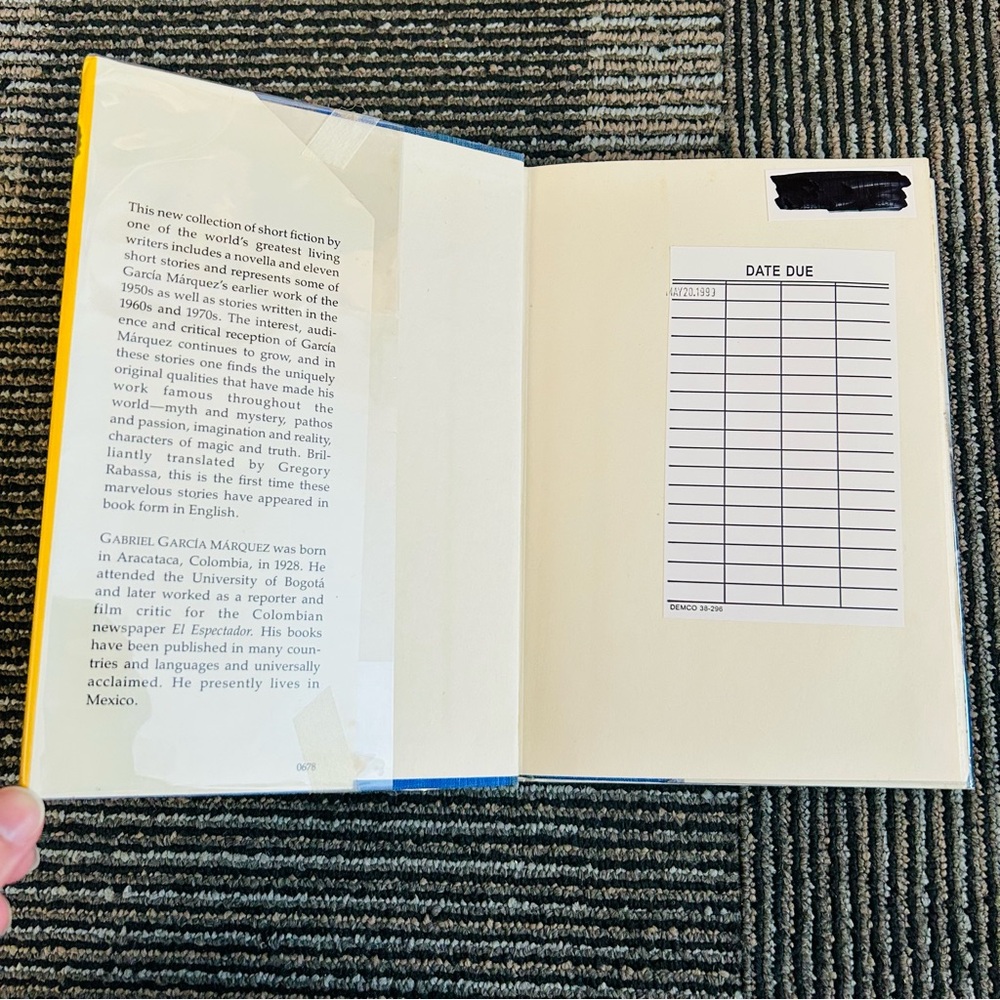 Innocent Erendira Gabriel Garcia Marquez First Ex-Library Polyester Hardcover DJ - Picture 2 of 10